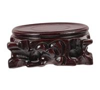 NUOBESTY Piedistallo per Bonsai in Legno Massello Marrone, Base Rettangolare Decorativa e Stabile per Teiera e Oggetti Delicati, per Decorazione da Tavolo in Caffetteria