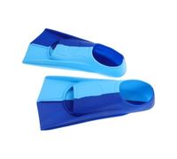 NUOBESTY Pinne da Nuoto Corte in Silicone per Ragazzi e Giovani, Blu XS | Allenamento in Piscina e Sport Acquatici, Struttura Leggera e Confortevole, per Ragazzi e Giovani, Blu