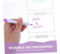NUOBESTY Planner Settimanale Magnetico in Acrilico per Frigorifero Lavagna Cancellabile Riutilizzabile per e Scuola Design Elegante Compatto
