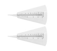 NUOBESTY Pluviometro Esterno Trasparente Doppia Scala 2 Pezzi, Misurino di Plastica da Giardino per Misurazione Pioggia, Strumento Agricolo per Uso Esterno e Prato