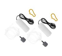 NUOBESTY Pompa D’Aria per Acquario USB Silenziosa 2 Pezzi Pompa per Ossigeno Compatta a Basso Consumo Aeratore per Vasche Interne Gorgogliatore per Acquari e Regalo per Colore Casuale