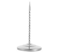 NUOBESTY Porta Biglietti da Scrivania in Acciaio Inox Spesso Supporto per Ricevute e Fatture Multiuso Puntine da Disegno Extra Lunghe Organizer per Menu da Bar e Promemoria da Tavolo