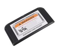 NUOBESTY Porta Carte per Parasole Auto in Abs Nero Design Compatto e Slot per Documenti Piccoli, Accessorio Interno per Organizzare Fatture e Assicurazioni