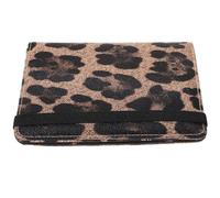 NUOBESTY Porta Passaporto Protezione Rfid in Pu con Stampa Leopardo da Viaggio alla Moda Multi Slot per Carte, Leggero e Adatto per Uomini e Donne
