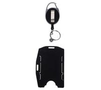 NUOBESTY Porta Tessere Verticale Con Clip Protezione Riutilizzabile Per Badge Badge Targhette Identificative Custodie Per Tessere Tessere Di Lavoro