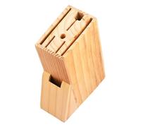 NUOBESTY Portacoltelli da Cucina in Legno Massello Organizer Multifunzione con Slot di Varie Dimensioni per Coltelli e Taglierini Supporto Stabile e Durevole per Utensili da Cucina Base