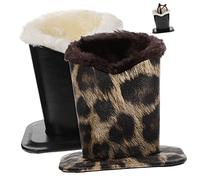 NUOBESTY Portaocchiali da Tavolo in Peluche 2 Pezzi Supporto in Pelle Pu Morbida Custodia Organizer per Occhiali da Vista e Protezione da Danni Desktop