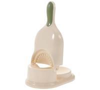 NUOBESTY Pressa per Ravioli da Cucina Portatile in Plastica Beige Manico Lungo Stampo per Ravioli e Mini Gusci Strumento Comodo per Preparazione Domestica e Ristoranti
