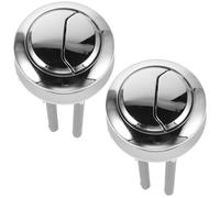 NUOBESTY Pulsante di Scarico Doppia Pressione 2 Pezzi per Wc D’epoca, Kit Sostituzione Manopola Serbatoio Acqua Bagno, Accessori Riparazione Compatibili Sanitari Domestici