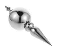 NUOBESTY Puntale a Sfera in Acciaio Resistente 120Mm per Aste Portabandiera da Esterno e Giardino Ornamento Argento per Bandiere Nazionali e di Partito Accessorio Duraturo per Uffici e