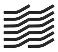 NUOBESTY Punte in Silicone per Cannucce in Acciaio Inox da 8 Mm, Coperture Riutilizzabili in Silicone Morbido, Set da 12 Pezzi per Bevande Calde e Fredde, Accessori Sicuri e Lavabili