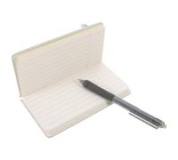 NUOBESTY Quaderno Tascabile con Copertina in Pelle PU e Penna Silenziosa Mini Blocco Note a Righe Portatile 582 X 354 per Appunti di Lavoro e Viaggio Blocco Note da Borsa Compatto e