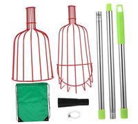 NUOBESTY Regolabile per Raccolta della Frutta Attrezzo Cestino Imbottito Raccoglitore per Mele Arance e Alberi da Frutto Strumento Leggero e Robusto