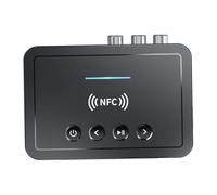 NUOBESTY Ricevitore Audio Wireless con Trasmettitore Aux Adattatore per Auto e Tv Fm Compatibile con Dispositivi