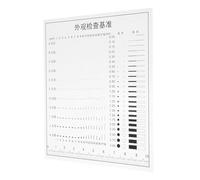 NUOBESTY Righello Trasparente in Plastica per la Misurazione Precisa delle Crepe Nel Calcestruzzo con Calibro di Contorno Multifunzionale Strumento Portatile per Ispezione Difetti