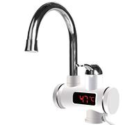 NUOBESTY Rubinetto Elettrico Scaldacqua Istantaneo Acciaio Inossidabile con Display Digitale Installazione Facile Miscelatore Fredda