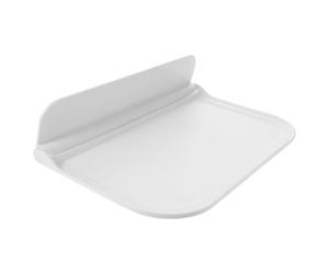 NUOBESTY Scaffale Pieghevole a Parete 30 X 20 X 2 Cm Bianco in Plastica per Stoccaggio di Sapone, Frutta e Asciugamani - Mensola Pieghevole Salvaspazio per Cucina, Camera da Letto e Bagno