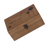 NUOBESTY Scatola Cucito Legno Massello Piccola Contenitore per Aghi Spilli e Accessori DIY Custodia Compatta e Durevole per Ricamo e Cucitura
