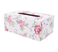 NUOBESTY Scatola Porta Fazzoletti in Pelle Rigida Quadrata Porta Tovaglioli Riutilizzabile per Ufficio e Casa Custodia Multiuso per Fazzoletti da Scrivania Design Semplice ed Elegante