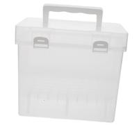 NUOBESTY Scatola Portaoggetti Trasparente Per Pennarelli Maniglia Organizer Ad Alta Capacità Per Forniture Per Pittura Contenitore Comodo Per Cancelleria