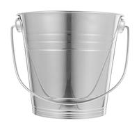 NUOBESTY Secchiello per Ghiaccio in Acciaio Inossidabile Spesso da 3000Ml Manico Contenitore per Cubetti di Ghiaccio Multifunzionale per Birra e Vino Portabottiglie Leggero per Picnic e