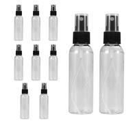 NUOBESTY Set 10 Pezzi Flaconi Spray per Profumo da 60 Ml in Plastica Trasparente Nebulizzatore a Nebbia Fine Pulsante a Molla Bottiglie Vuote Ricaricabili per Viaggi e Uso Cosmetico
