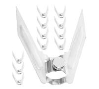 NUOBESTY Set 12 Forchette per Giraspiedo in Acciaio Inossidabile per Pollo e Tacchino, Accessori per Forno Elettrico e Griglia, Utensili da Cucina per Uso Domestico