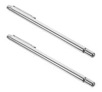 NUOBESTY Set 2 Pezzi Bacchette da Rabdomante in Acciaio Resistenti per Rilevamento Acqua Kit Portatile per Pratiche Spirituali e Attività all'Aperto Custodia