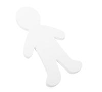 NUOBESTY Set 20 Sagome Di Cartone Bianche Per Bambini, Figure Umane Vuote Per Decorazioni e Progetti Fai Da Te in Classe e a Casa, Ritagli Resistenti Per Pittura e Attività Creative