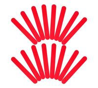 NUOBESTY Set 25 Pezzi Bastoncini Abbassalingua Rosso in Plastica Riutilizzabili per Mescolare Resina Epossidica, Strumenti da Laboratorio per Esami Orali e Pratica Pediatrica