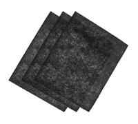 NUOBESTY Set 3 Pezzi Filtro a Carbone Attivo 25X20 CM per Bidone della Spazzatura e Compost Cucina Filtro Deodorante Fai da Te per Uso Domestico e Acquario Cuscinetto Filtrante Antiodore