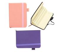 NUOBESTY Set 3 Quaderni Tascabili Copertina Rigida in Pu, 100 Pagine Orizzontali, Design Elegante, per Appunti di Lavoro e Idee Creative