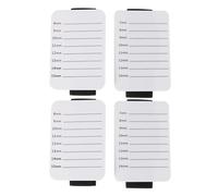 NUOBESTY Set 4 Pezzi Pallet Manuale per Extension Ciglia con Cinturino da Polso Bianco Vassoio Porta Extension 7-15 MM Leggero e Pratico per Uso Professionale e Domestico