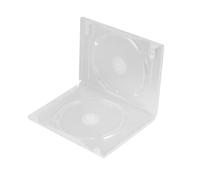 NUOBESTY Set 6 Custodie Porta Cd/dvd Trasparenti Doppio Disco Etichetta Esterna, Compatte e Portatili per Archiviazione Multimediale e Home Cinema