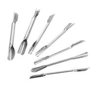 NUOBESTY Set 7 Pezzi Coltelli da Cucina per Intaglio Doppia Lama in Acciaio Inox, Utensili per Intagliare Frutta e Verdura, Strumento Professionale per Guarnizione Culinaria per Ristoranti