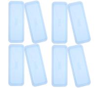 NUOBESTY Set 8 Pezzi Vassoio Rettangolare in Plastica per Piante da Tavolo, Sottovaso Raccogli Gocce per Vasi di Fiori Interni ed Esterni, Resistente e Facile da Pulire, Dimensioni 40x15