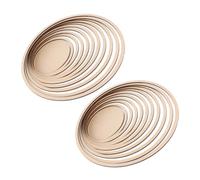 NUOBESTY Set Da 2 Guida Circolare per Ceramica in Legno, Forma Rotonda per | Taglio Stabile e Adattamento Semplice, Bordi Lisci senza Sbavature, per Laboratori e Uso Principiante
