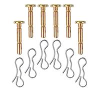 NUOBESTY Set da 6 Perni di Coppiglia e Spilli Metallici per Spazzaneve, Accessori in Metallo Resistenti, Forniture per Rimozione Neve Installazione Rapida e Design Leggero per Uso Pratico