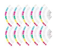 NUOBESTY Set Di 10 Spilli Dritti Colorati Per Cucito e Trapuntatura Spilli Decorativi Testa Per e Fai Da Te Antiruggine e Resistente Per Bouquet e Cerimonie