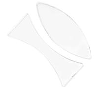 NUOBESTY Set di 2 Lenti Ottiche Fisiche Convessa e Concava in Acrilico Trasparente, Strumento Didattico per Esperimenti di Ottica, Ausili per Insegnamento della Fisica, Portatile