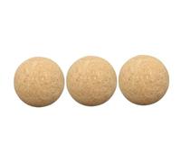 NUOBESTY Set di 3 piccoli palloni da calcio in legno morbido, portatili, di ricambio per giochi di calcio balilla