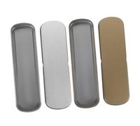 NUOBESTY Set Di Scatole Di Cancelleria in Metallo 2 Pezzi Portapenne Portapenne Vuoto Portatile in Oro E Argento Organizer Per Trucco Per Scuola E Ufficio