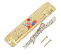 NUOBESTY Set Mezuzah con Pergamena per Porta in Metallo Dorato Decorazione Religiosa Ebraica per Casa Ornamento con Design Intricato per Stipite Ingresso