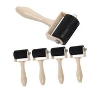 NUOBESTY Set per Stampa Artistica - 5 Rulli per Inchiostro per Stampa Rulli per Colla per Pittura Impugnatura Ergonomica