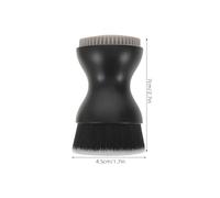 NUOBESTY Spazzola Detergente per Viso Doppia Estremità Setole Morbide e Pennello Piatto per Fondotinta 2 Pezzi Bianco e Nero Spazzole per Pulizia Profonda e Esfoliazione per Cura Pelle