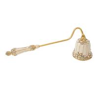 NUOBESTY Spegnicandele in Metallo: Spegnicandele Vintage con Perla Antica - con stoppino, Accessorio da Bagno per spegnere Il Fuoco in Sicurezza