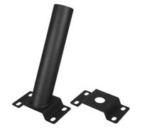NUOBESTY Staffa per Lampione Solare in Acciaio Nero, Supporto per Luci Stradali e Led, Estensione per Installazione Esterna, per Uso Outdoor