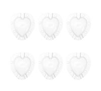NUOBESTY Stampo a Forma di Cuore in Plastica Trasparente 6 Pezzi per Modellare Fragole e Verdure Mantenimento del Gusto Originale per Decorazioni Commestibili e Feste