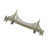 NUOBESTY Statua Ponte Vintage in Lega Resistente Decorazione da Scrivania e Centrotavola per Casa e Ufficio Ornamento Architettonico D’Epoca per Arredamento Domestico