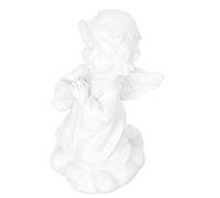 NUOBESTY Statuetta di Angelo in Gesso Bianco Vintage Ornamento Decorativo per Scrivania Piccola Statua Artigianale Stabile per Arredamento Casa e Regalo per Amanti degli Angeli
